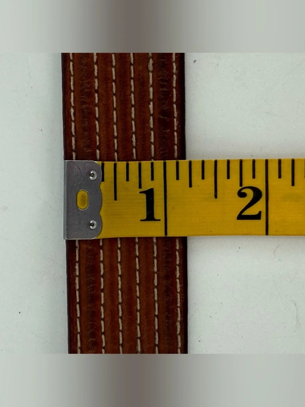 Vintage Casual‎ Tan Brown Leather Belt 32